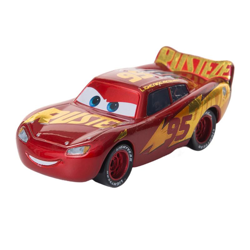 Cars Toy Christmas McQueen ROUTE 66 McQueen Chick Hicks Racing Car 1:55 Diecast Alloy Car Model Boy's Christmas Gift