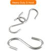 12pcs 304 Stainless Steel S Hooks, 0.08'' / 2mm. Metal S Shaped Hooks Heavy Duty Hangers Hanging Hooks for Hanging Pots Plants Cups Clothes Keys Caps