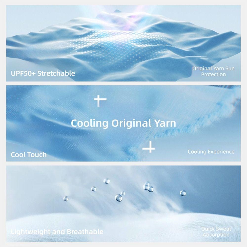 Breathable Ice Silk Sunscreen Sleeves UV Protection Thin Sun Protective Sleeve Cooling Arm Cover Outdoor Sports