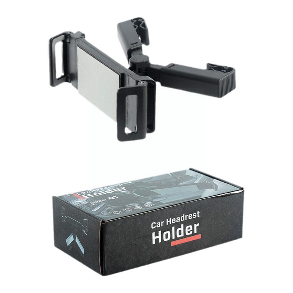 

360 Degree Rotating Car Headrest Tablet Mount Holder Portable iPad Stand Auto Rear Seat Pillow Bracket for Travel Road Trip чорний