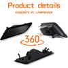 Smoked Lens for 2012 2013 2014 Mercedes Benz Pre-LCI W204 LCI C250 C300 C350 C63 AMG Coupe Base Sedan 4-Door OEM Front side marker lamp housings