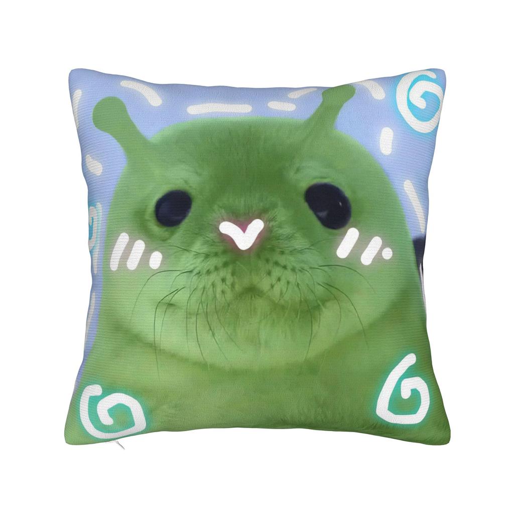 Seal Sea Cute White Pillowcase Polyester Cushion Cover Decoration Pillow Case Cover Home Zippered 40X40cm