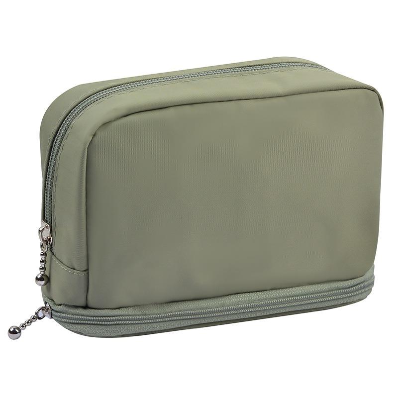 Large Capacity Double Layer Portable Travel Women Cosmetic Storage Bag