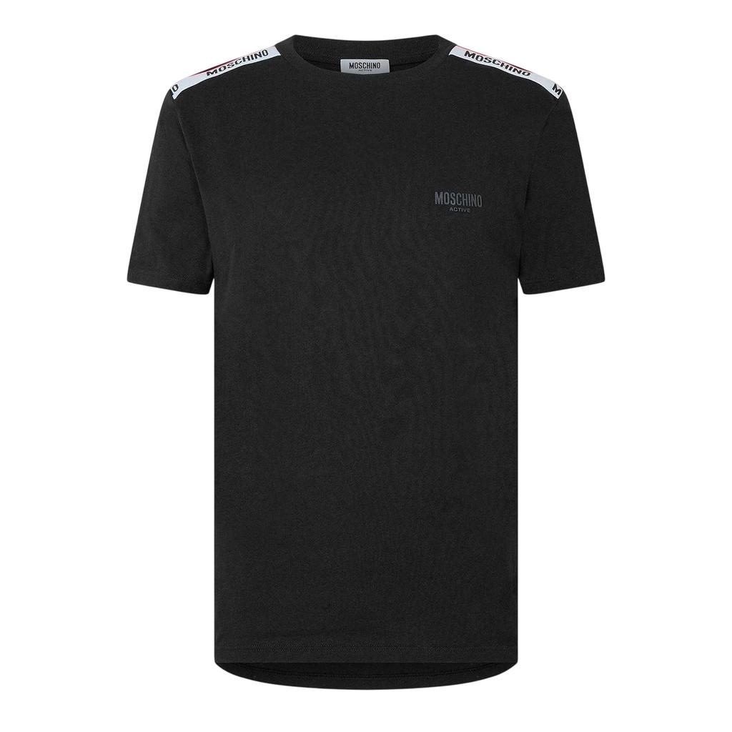 Moschino Mens Tape Regular T-Shirt