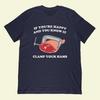 Happy Ham Clamping T-Shirt | Food Pun Shirt Gift