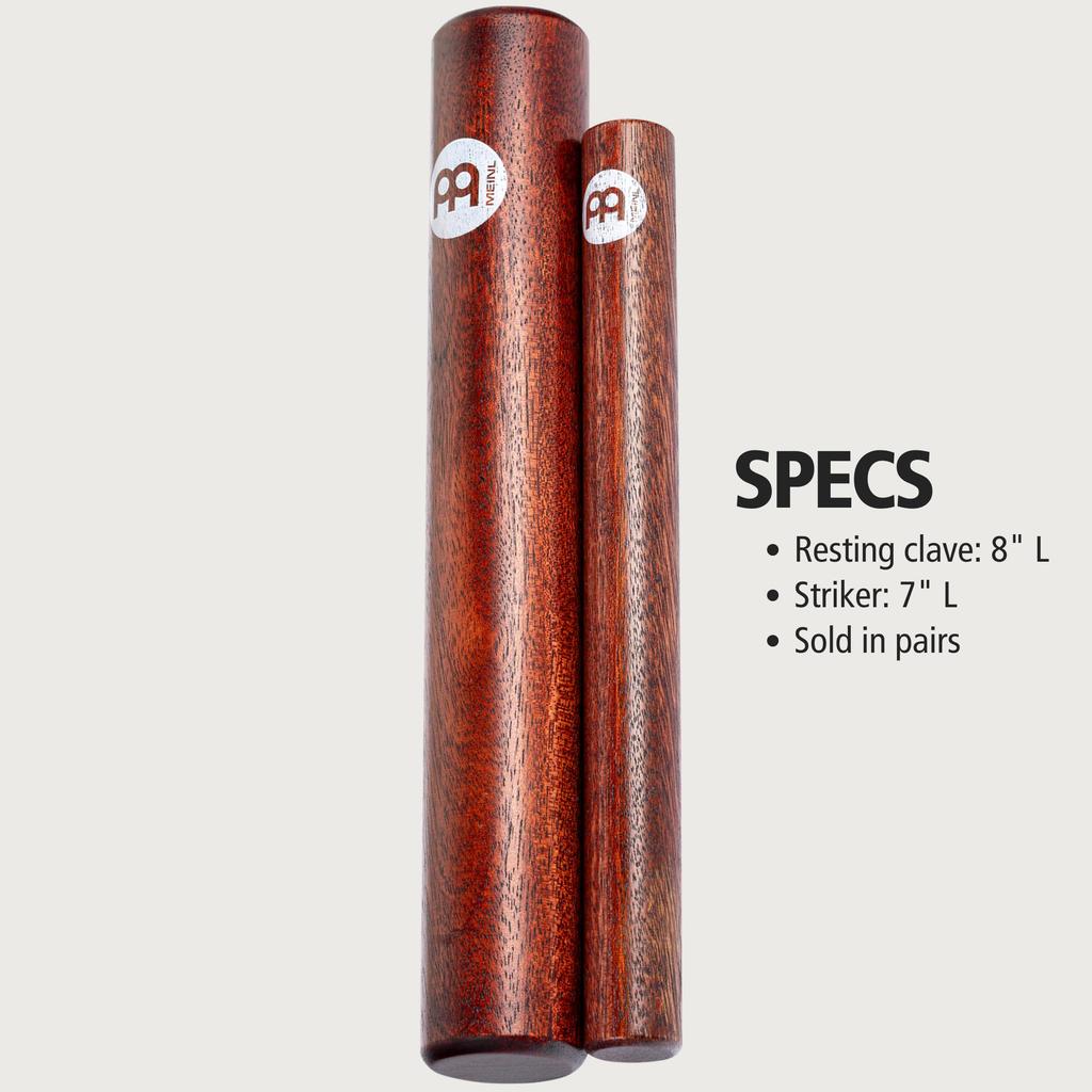 Meinl Percussion Claves CL5HW 8" & 7" Latin Rhythm