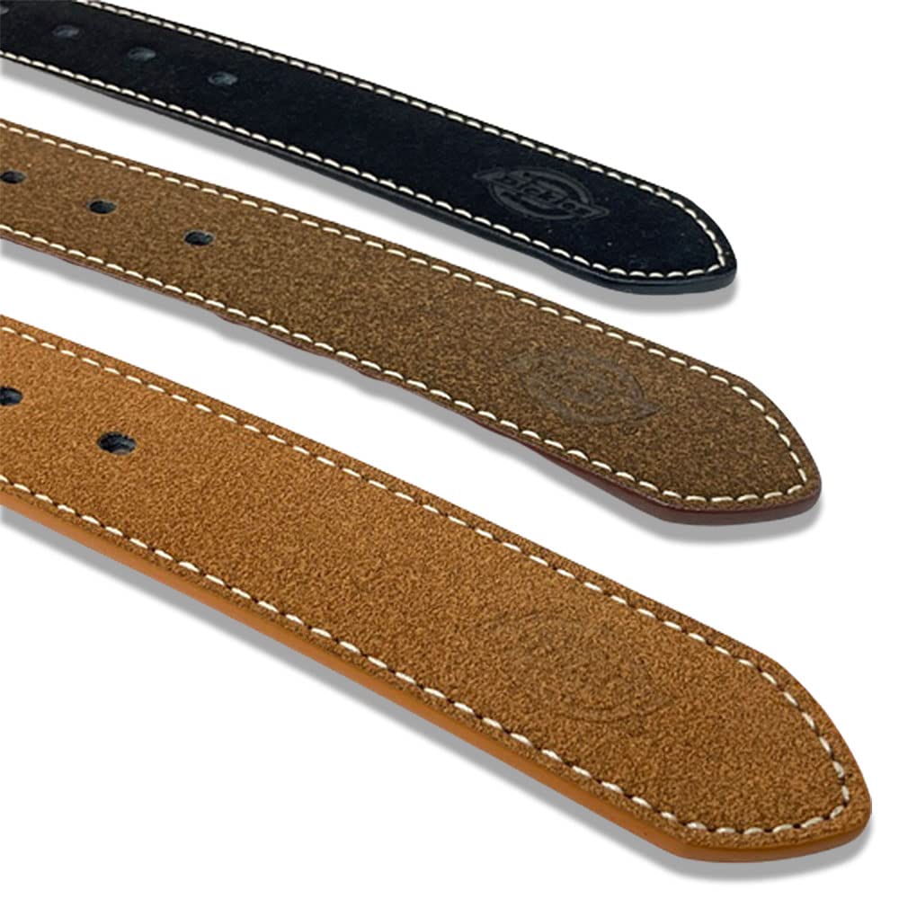 belt Belt width length Authentic DS0360C [Dickies] Suede-like single-stitch (adjustable length/simple) (unisex/belt 35mm/total 115cm) (dark brown)
