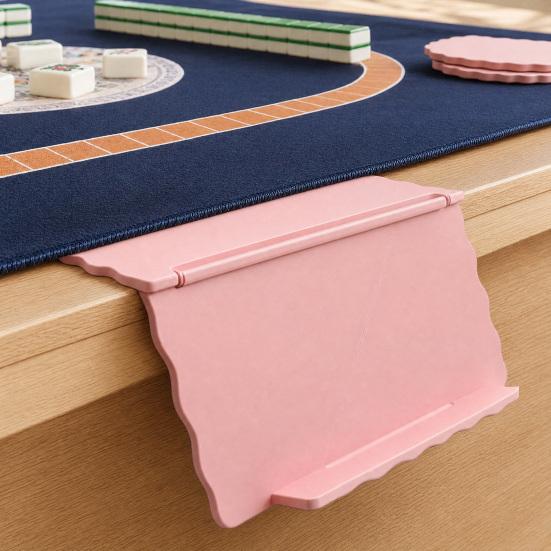 Mahjong Card Holder for Table, Under-Mat Slide-in Mahjong Card Stand, 3D Printed Angled Viewing Display Rack for American Mahjong Card