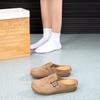 Lazy Flat-bottomed Foot Slippers Retro Round-headed Boken Shoes