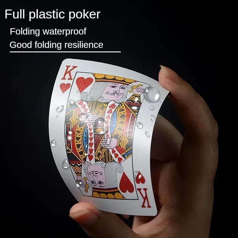 Waterproof PVC Playing Cards Plastic Durable Poker Card Games Playing Card Board Game for Party Family Gatherings Adults Gift
