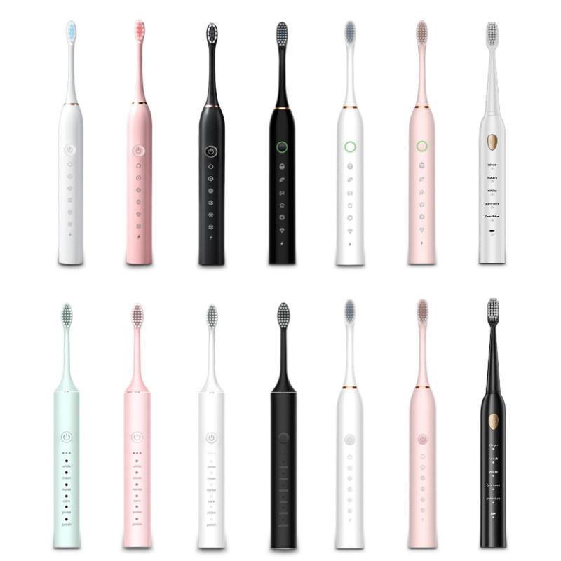 Portable Electric Toothbrush Set For Adults With Soft Bristles And Multimode Functionality