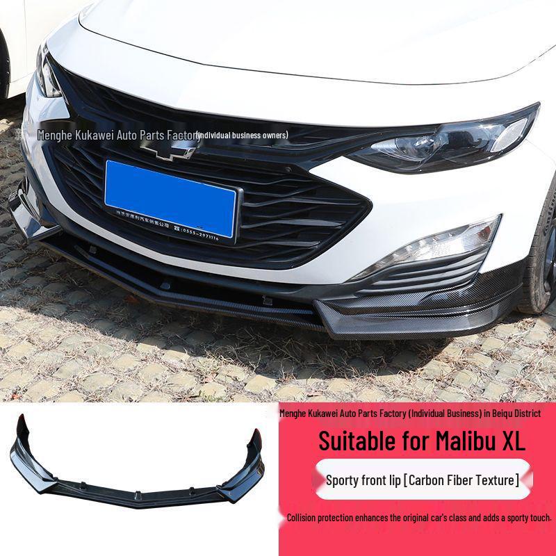 Подходит для Chevrolet Malibu XL 2019-2023, передний сплиттер, комплект обвеса и накладки на бампер