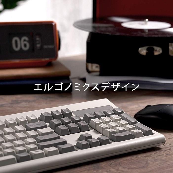 Perixx PERIBOARD-106MJP Keyboard, Wired, USB, Full-Size with Numeric Keypad, 10 Million Keystrokes, JIS Layout (Japanese, Beige)