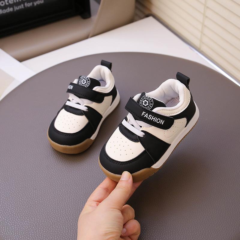 Girls non-slip breathable toddler shoes non-slip sports little white shoes soft baseplate shoes boys anti-kick shoes baby Forrest Gump shoes