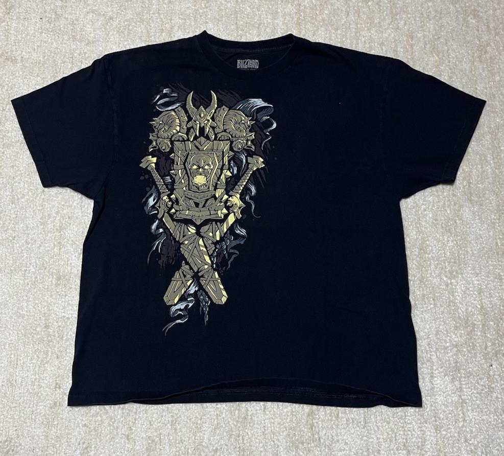 New Blizzard Jinx World of Warcraft Warrior Legendary Class Black Gaming Shirt 2XL M