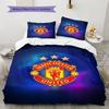 Set cu cuvertură și fețe de pernă Man Utd Decor Acasă Cadou de Ziua de Naștere (1 * husă de pilotă + 2 * fețe de pernă, fără miez)