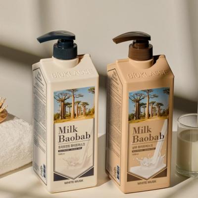 Shampoo/Trattamento Proteine del Latte Riparatore, Grande Capacità, Profumo di Muschio Bianco (1000ml)