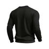 Men'S Hoodless Round Neck Long Sleeve Casual Pullover, Soft Comfortable Versatile Wear For Autumn, Winter, And Holidays.