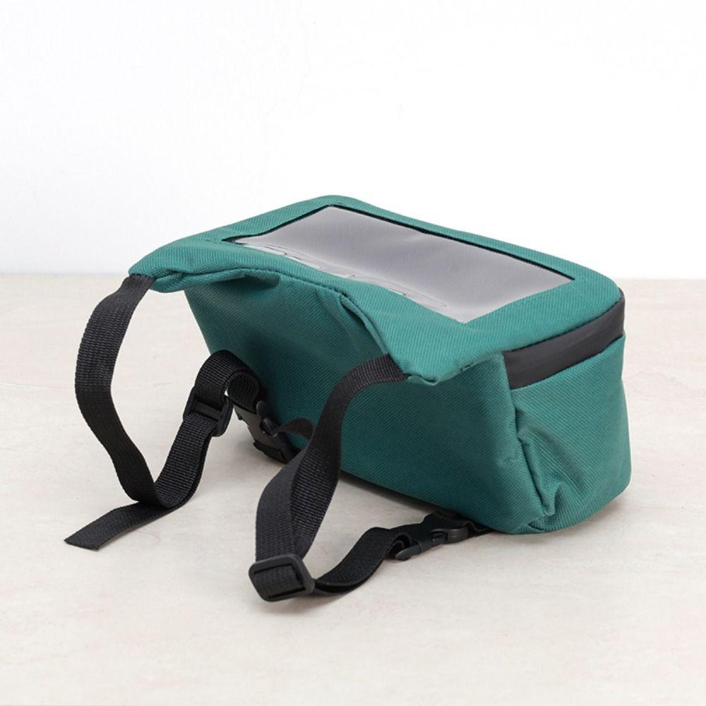 Viewing Window Mountain Bike Bag Waterproof Bicycle Front Bag  Motorcycle Front Storage Pouch