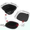 Built-in Ice Tray Portable Ice Basin Foldable Skincare Washbasin Face Dipping Bowl  for Women Girls