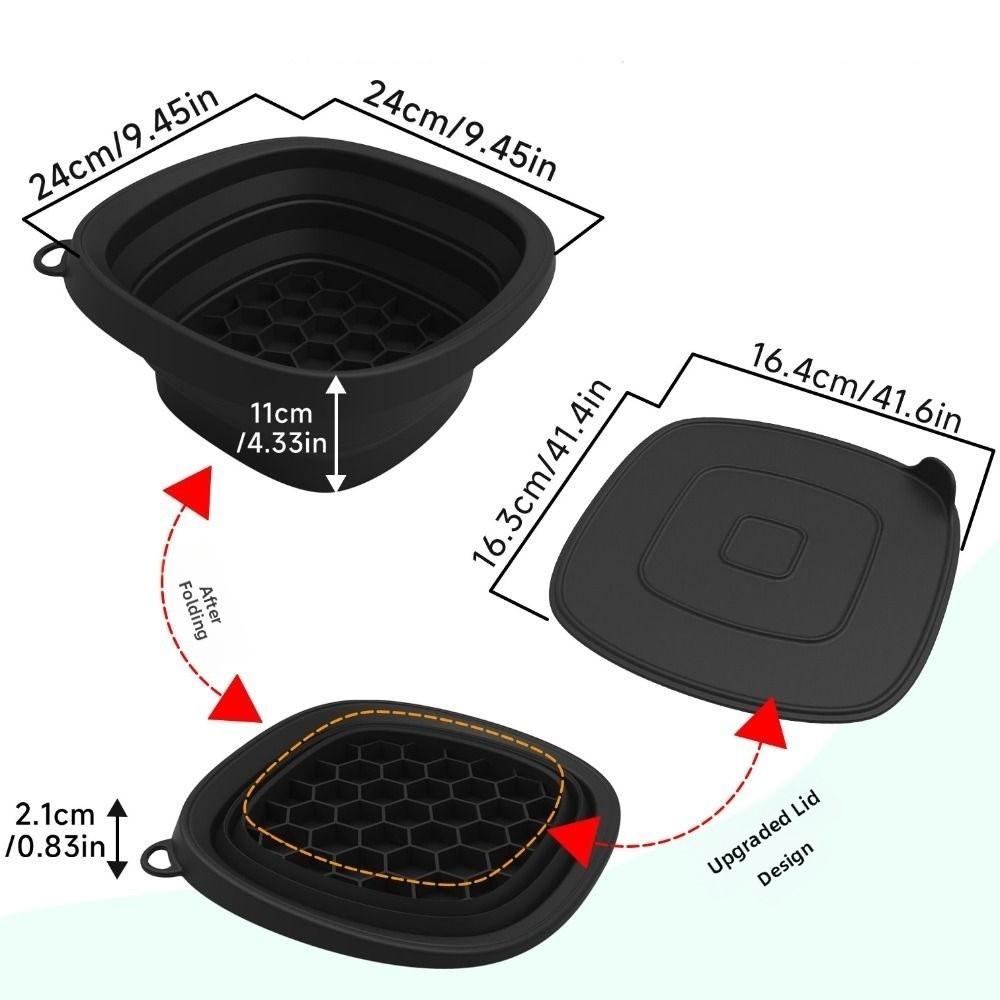 Built-in Ice Tray Portable Ice Basin Foldable Skincare Washbasin Face Dipping Bowl  for Women Girls