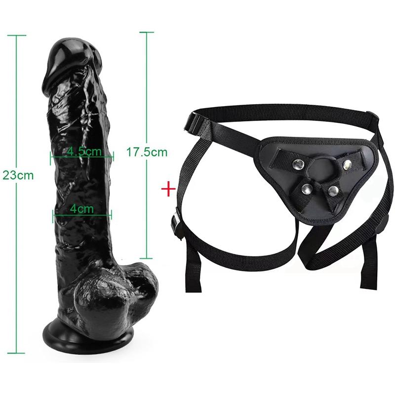 MoDi Strap-on Dildo for Women Masturbators Suction Gay Realistic Dildos Huge Penis Sexual Harness Anal Sex Toy for Lesbian
