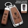 Zinc Alloy Leather Car Key Case Hongqi Hs5 H5 H9 Hs7 H7 L5 Hs3 L9 Keychain Keyless Housing Car Remote Key Protection Case