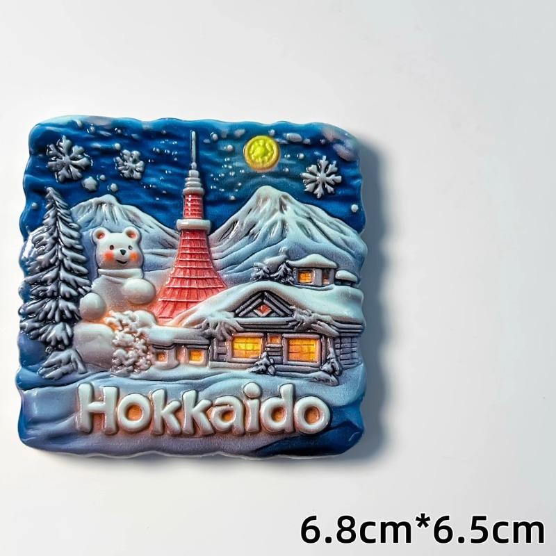 

Japan Refrigerator Magnets Tokyo Travel Souvenirs Mount Fuji Hokkaido Sapporo Fridge Stickers Birthday Gifts