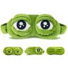 3D-Schlafmaske mit traurigem Frosch, natürlicher Schlaf-Augenschutz, Augenklappe, weiche tragbare Augenbinde, Reise-Augenklappe für Damen und Herren