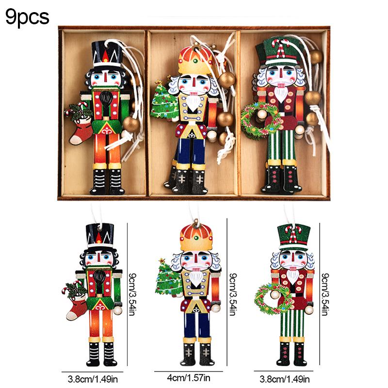 Christmas Wooden Pendants Gingerbread Man Gnomes Xmas Tree Hanging Oranment 2025 Noel Navidad Decorations for Home New Year Gift