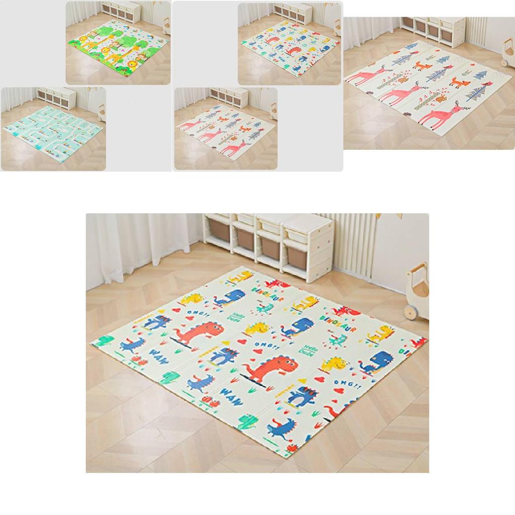 Extra Thick Baby Crawling Mat Xpe Foldable Foam Carpet With Cartoon Patterns