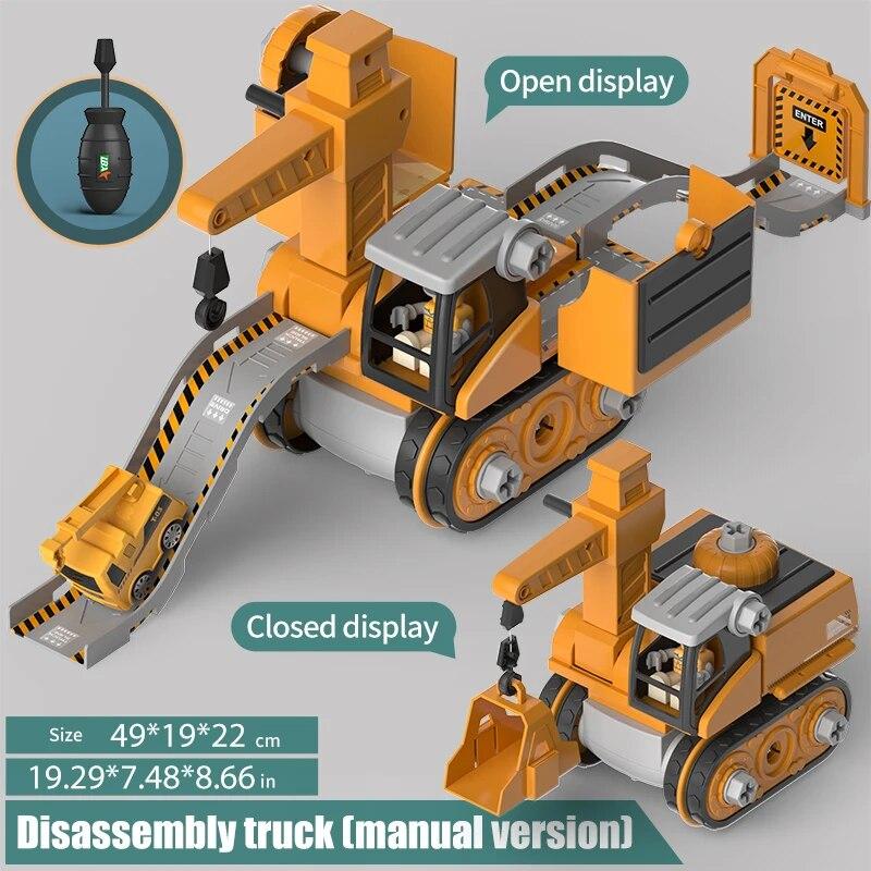 

Разборные строительные грузовики с электродрелью | Набор игрушек для сборки своими руками для детей, мальчиков, девочек | Веселый обучающий подарок