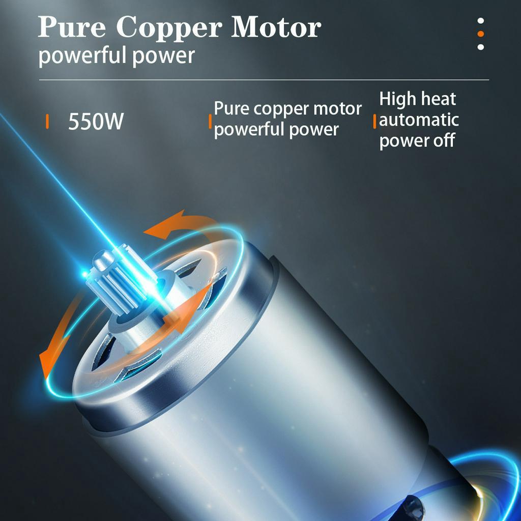 800W 6 Inch Electric Chain Saw Portable Electric Pruning Saw Woodworking Tool with 2 Lithium Battery