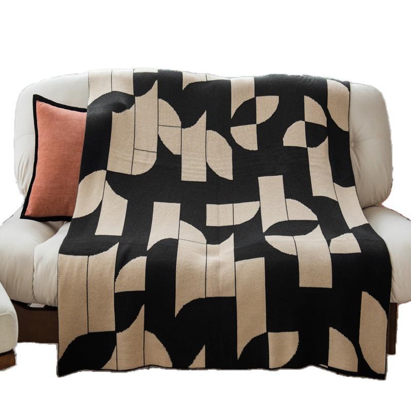 Knitted Blanket Light Luxury Style Leisure Blanket Aviation First Class Multi-purpose Blanket Sofa Nap Blanket