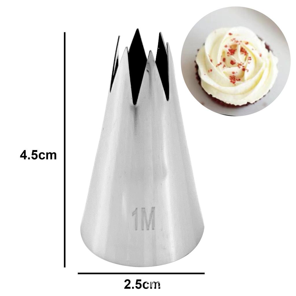 1M6 Stainless Steel Medium Cake & Cookie Decorating Tool