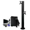 Stainless Steel Outdoor Round Stand Faucet Stand Faucet D Bottom Faucet, Freezing-proof, (round (top + D))