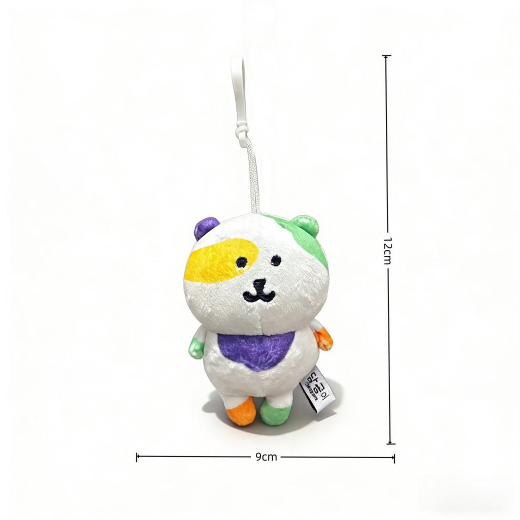 Selfdeprecating Bear Plush Toy With Short Pile Fabric For Backpack Decor