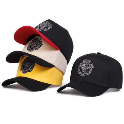 Unisex Crown Lion Embroidery Baseball Caps Spring and Autumn Outdoor Adjustable Casual Hats Sunscreen Hat Sports Cap