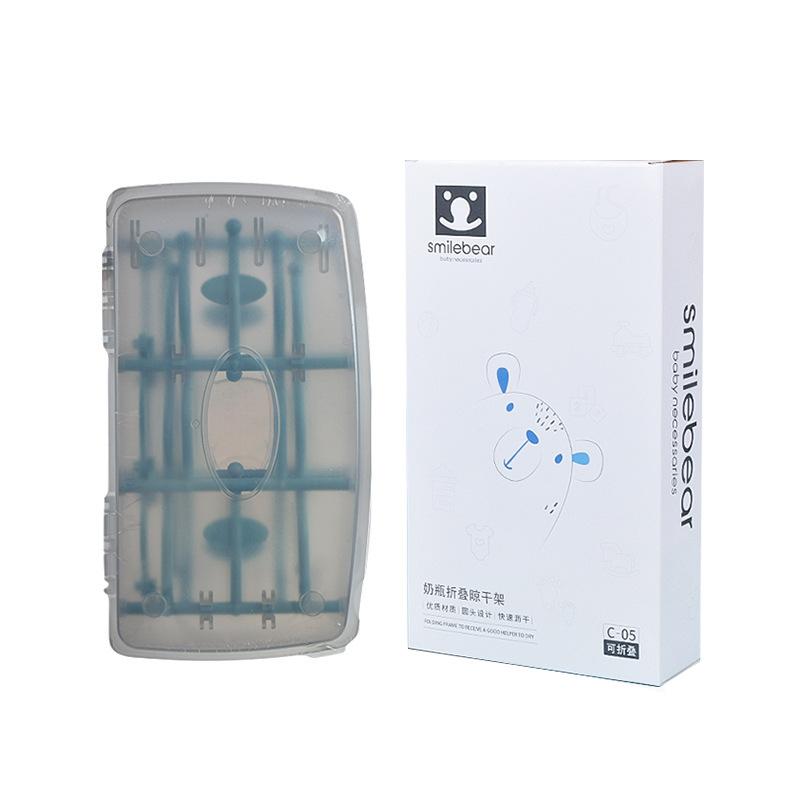 

Dust-proof bottle rack with lid, drying rack, multi-functional folding drain rack, pacifier, water filter rack, storage box, travel model.