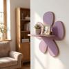 Wall-Mounted Flower Floating Wall Shelf Wooden Wall Hanging Shelf Modern Plant Shelf  Office