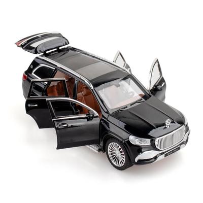 1/24 Skala Benz Maybach Gls600 Legering modellbil Barnleksak Bil Presentdekorationer Simulering SUV Bilmodell Pojkar Collection