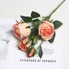 4 Head Simulated Roses Birthday Valentine's Day Wedding Home Fake Bouquet Silk Flower Decoration Floral Arrangement Flower Wall