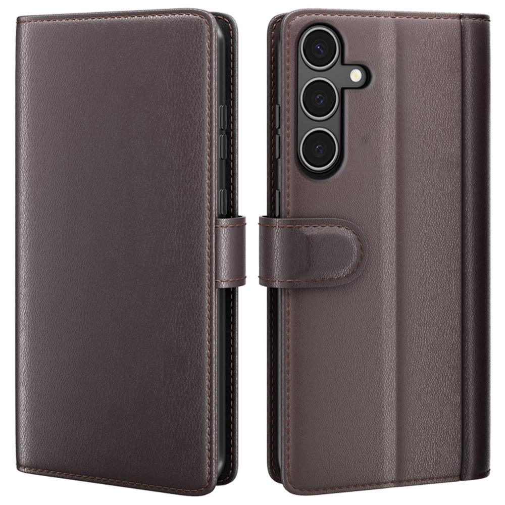 For Samsung Galaxy A34 5G Case Genuine Split Leather Phone Cover with Wallet Stand