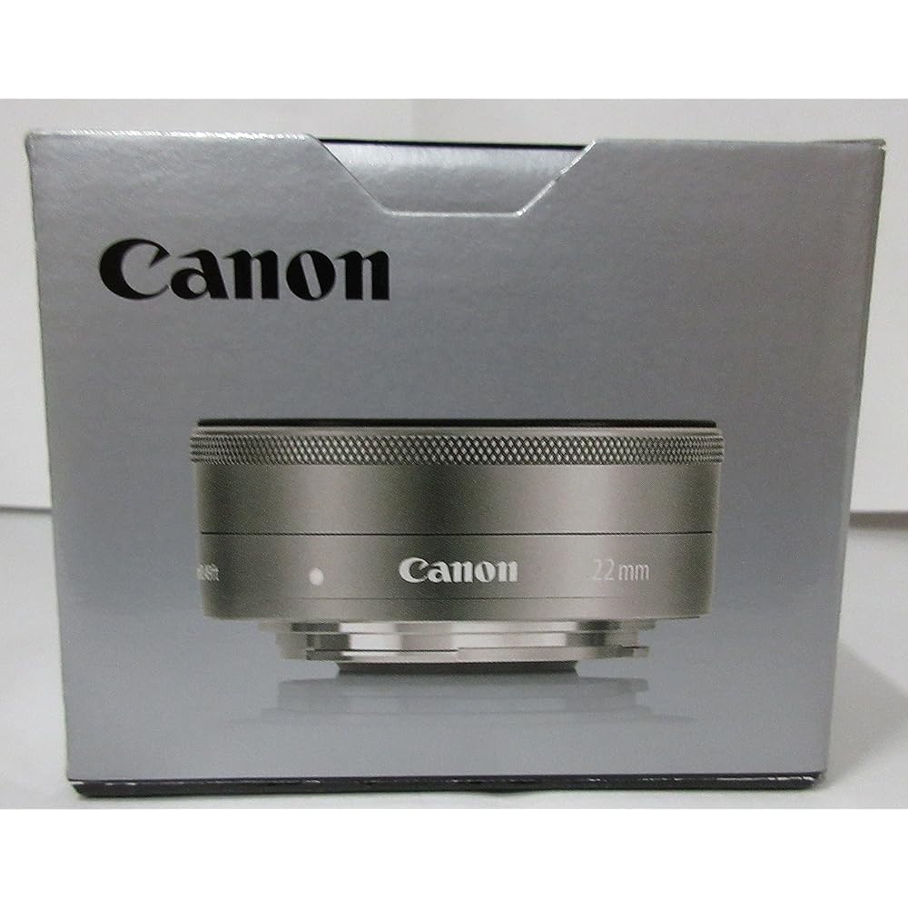 Objectif grand-angle à focale fixe Canon EF-M222STMSL EF-M22mm F2 STM Argent pour appareil photo hybride à objectif unique