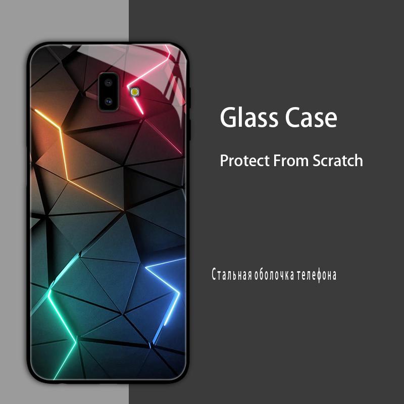 For Samsung J6 J6+ 2018 Case Cover Tempered Glass Case Hard Shockproof Coque Bumper For Samsung J4 Plus J7 2017 Protect Case