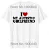 Ich Liebe Meinen Autistischen Freund Freundin Wounisex Unisex T-Shirt Lustiges Geburtstagsgeschenk Tee Tops Unisex Individuelle T-Shirts