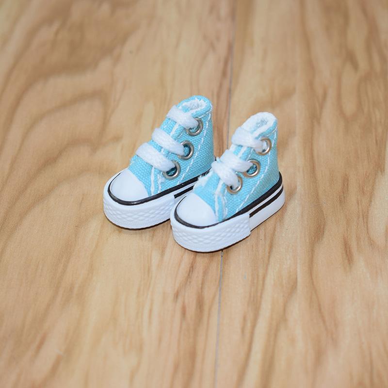 1 Pair Mini Rag Doll Canvas Shoes Finger Shoe Cute Skate Board Fingerboard for Breakdance Doll Shoe