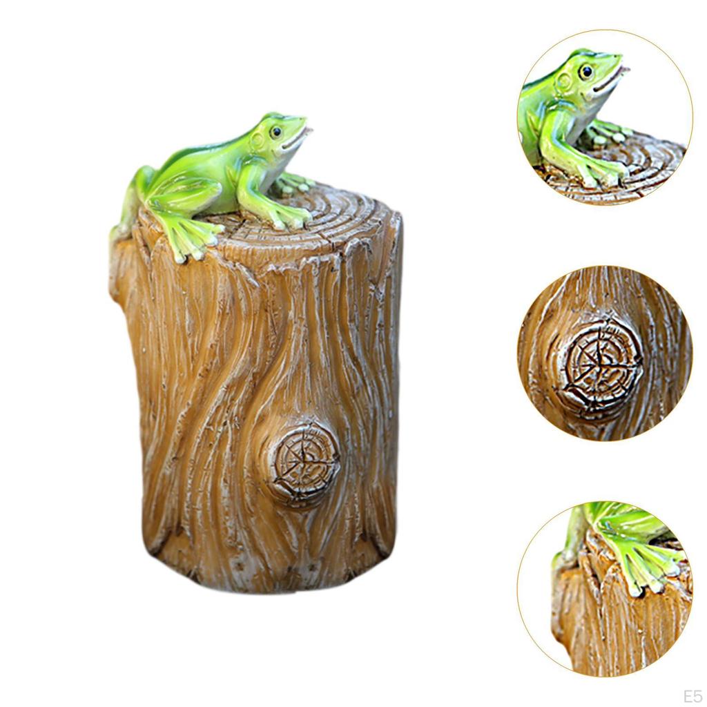 Fairy Garden Decoration Outdoor Statue Miniature Craft Art Spare Key Box Animal Figurine for Lawn