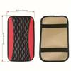 1PC Car Armrest Cover Mat Universal PU Leather Ethnic Style Print Non Slip Storage Box Pad Auto Styling Interior