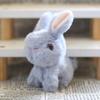 1Pcs Easter Bunny Rabbits Simulation Soft Fur Color Starry Sky Color Cute Bunny Children Plush Interactive Animal